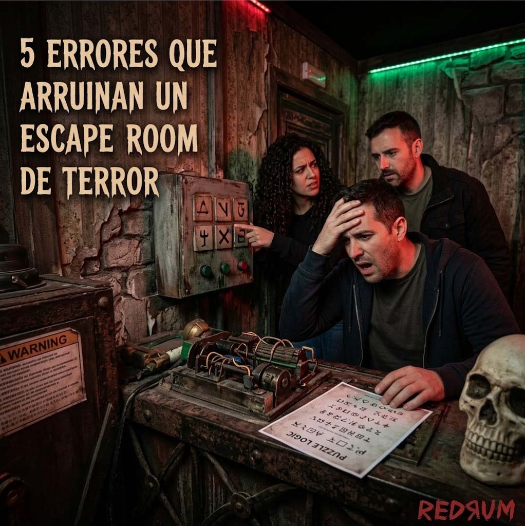 5 Errores que arruinan un Escape Room de Terror - redrumescaperoom.es