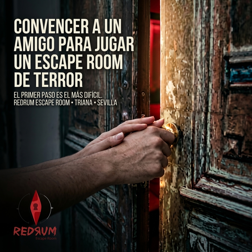 Convencer a un amigo para jugar un Escape Room de Terror - redrumescaperoom.es