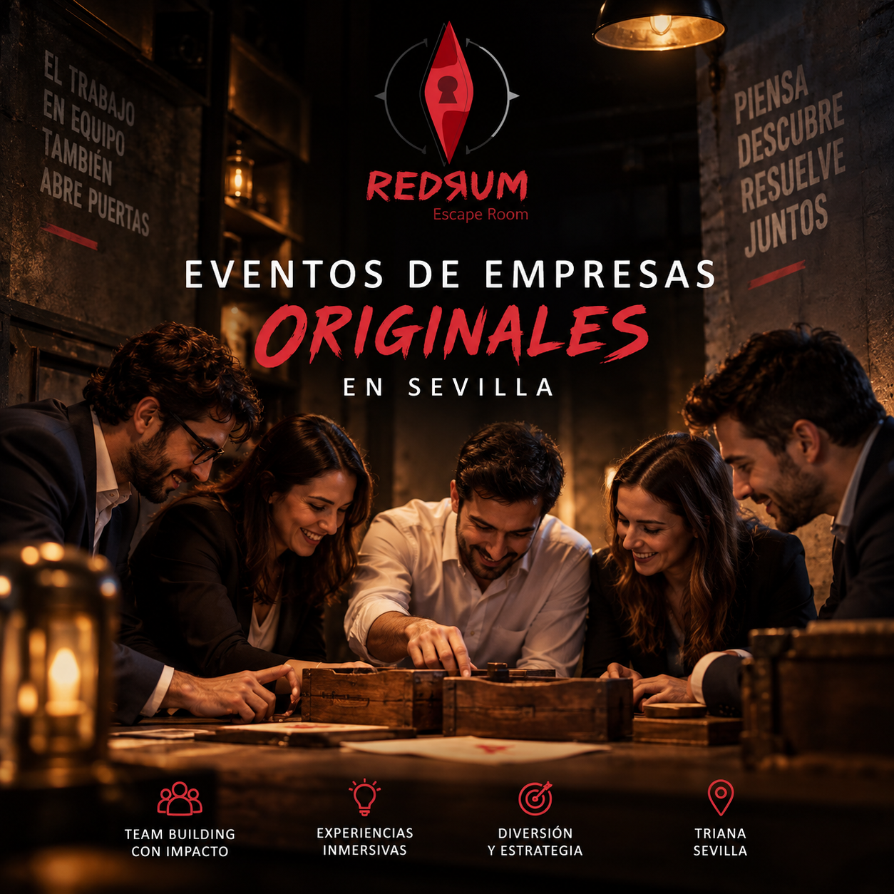 Eventos de empresas originales en Sevilla - https://redrumescaperoom.es/