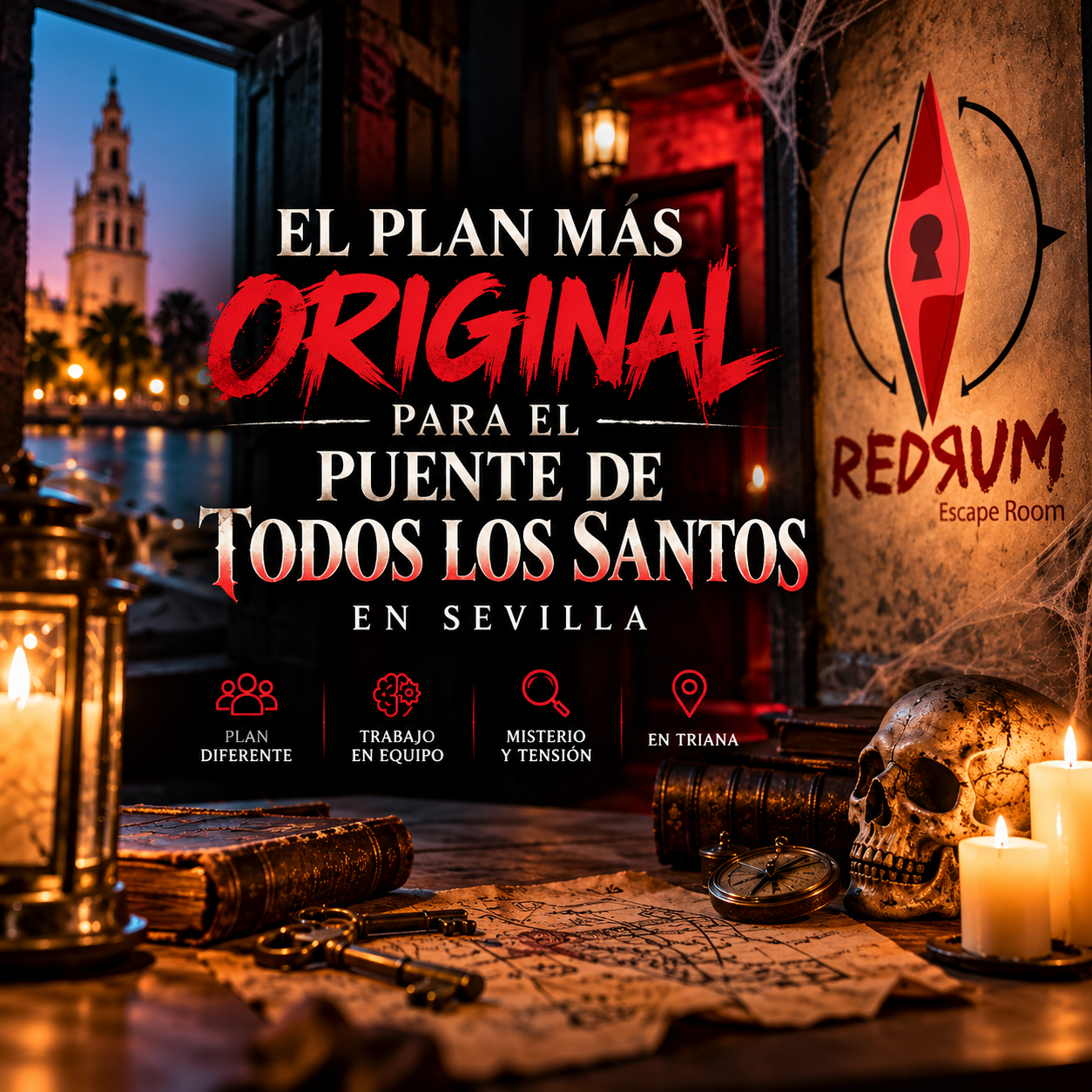 El plan más original para el Puente de Todos los Santos en Sevilla - redrumescaperoom.es