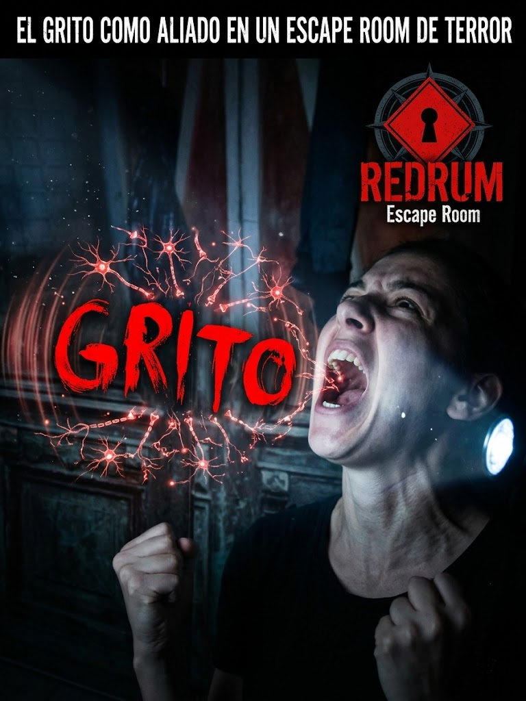 El grito como aliado en un escape room de terror - redrumescaperoom.es
